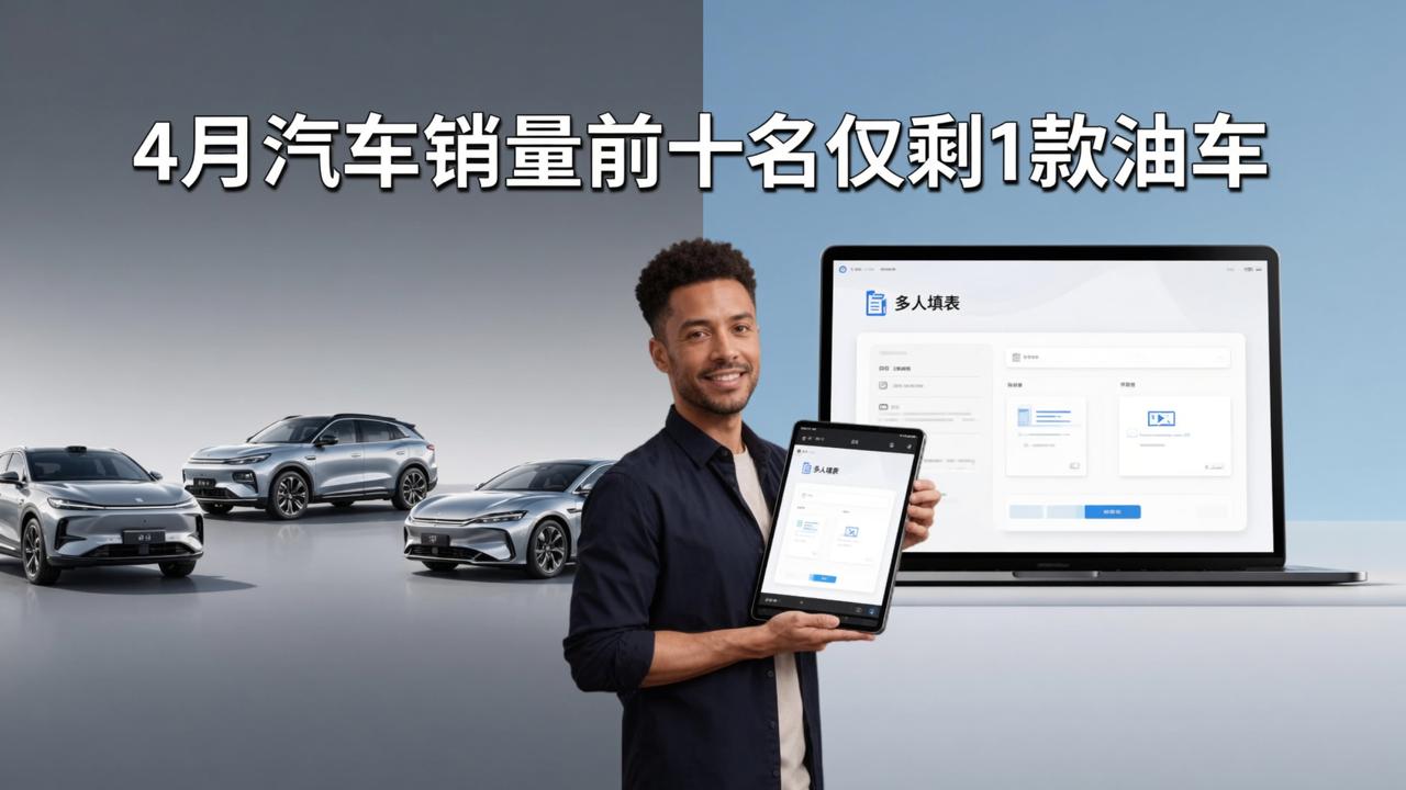 4月汽车销量前十名仅剩1款油车，5分钟做一个汽车消费调查问卷