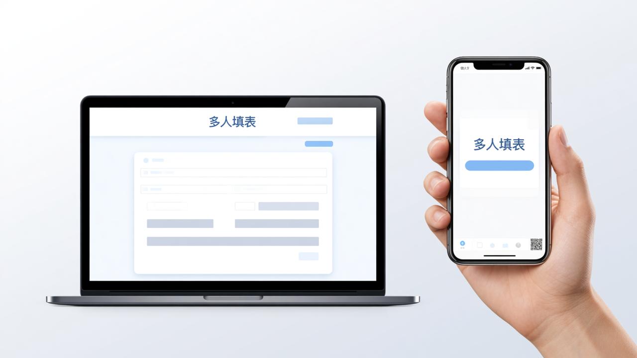 在微信里填表格不用注册不用下载，多人填表扫码打开就能填