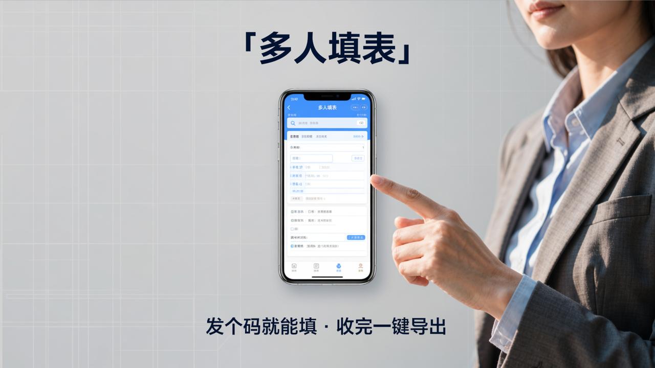 微信填表小程序推荐？「多人填表」发个码就能填，收完一键导出
