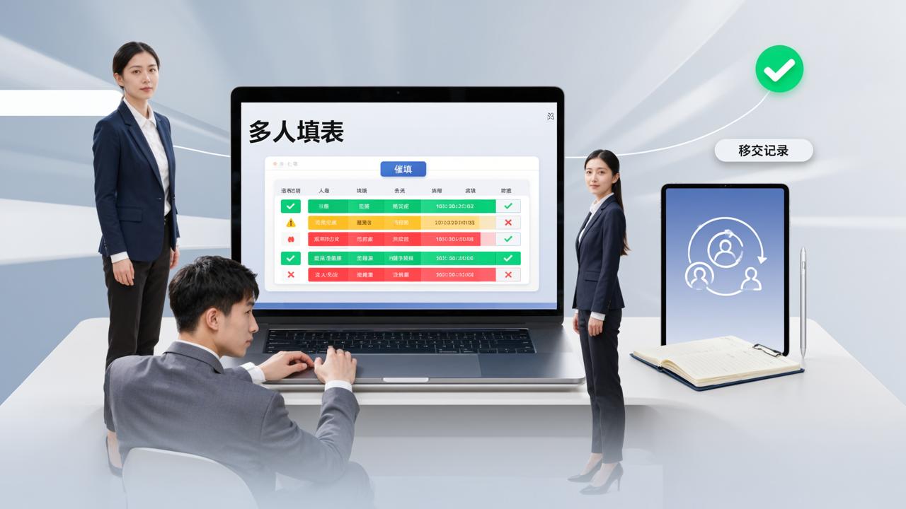 填表工具的管理功能谁更全？谁没填一目了然、催填、移交