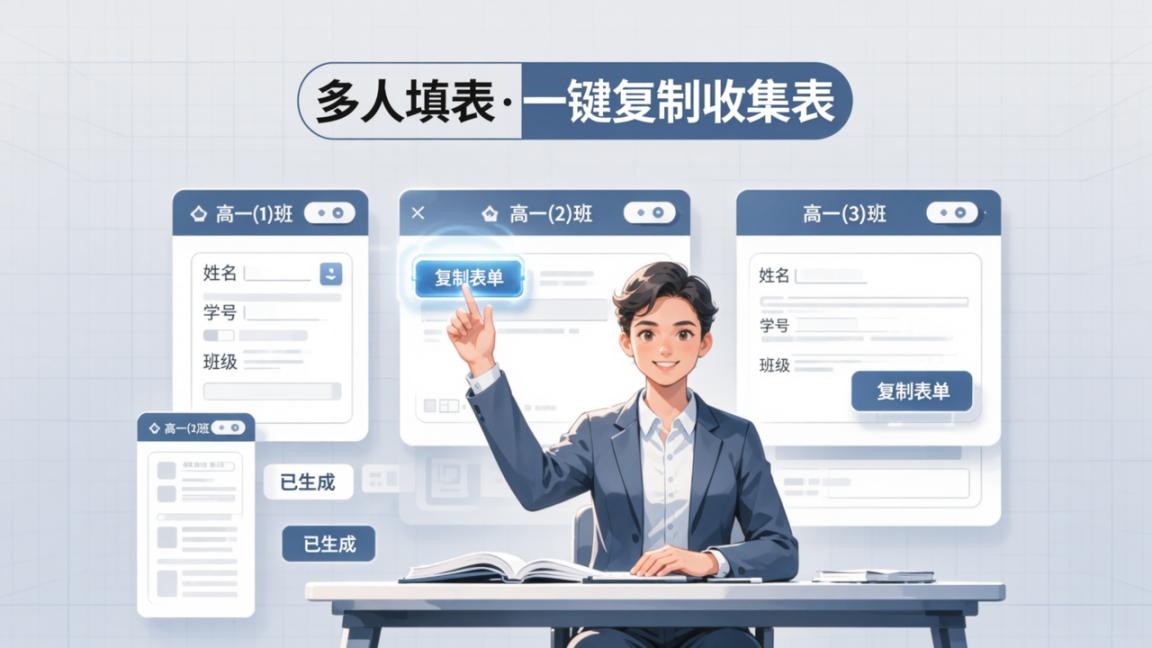 收集表怎么快速复制？多人填表一键复制表单，批量创建收集表