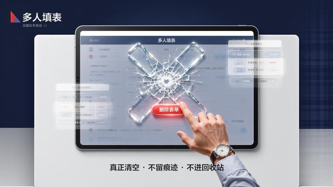 填完的收集表不用了怎么删除？「多人填表」删除收集表，彻底清空不留痕迹