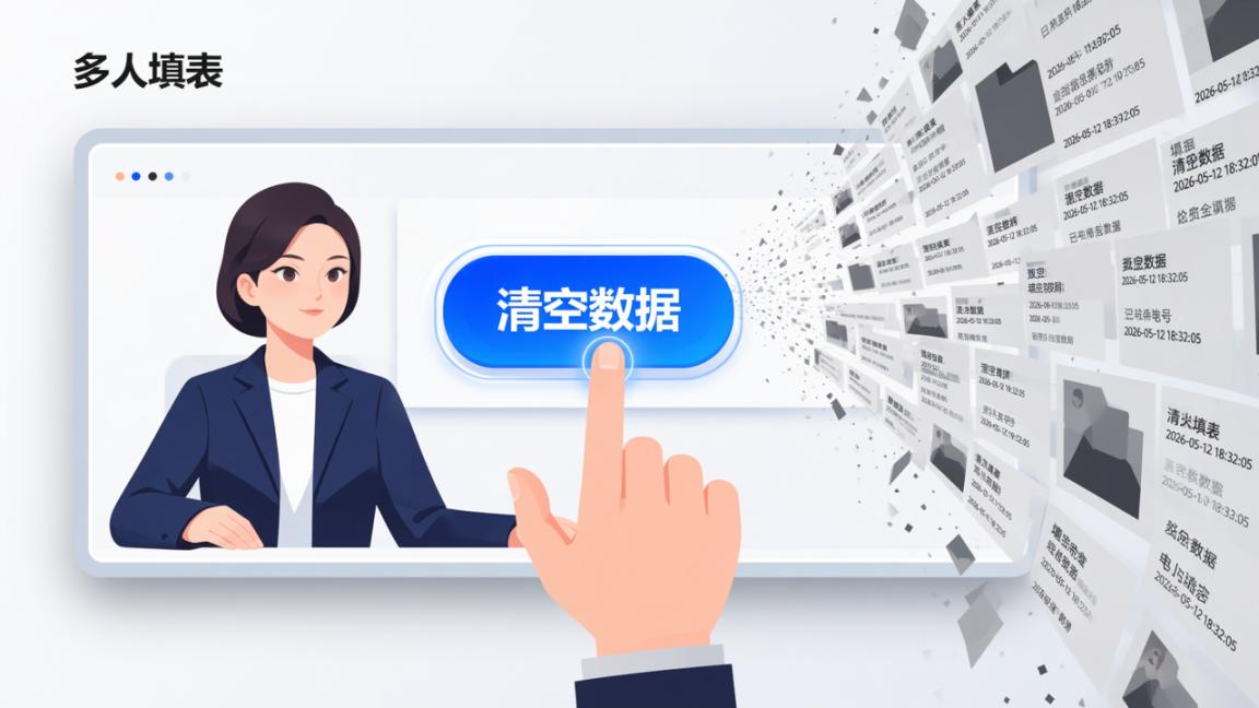 收集表数据怎么一键清空？「多人填表」清空数据功能，快速重置表单重新收集