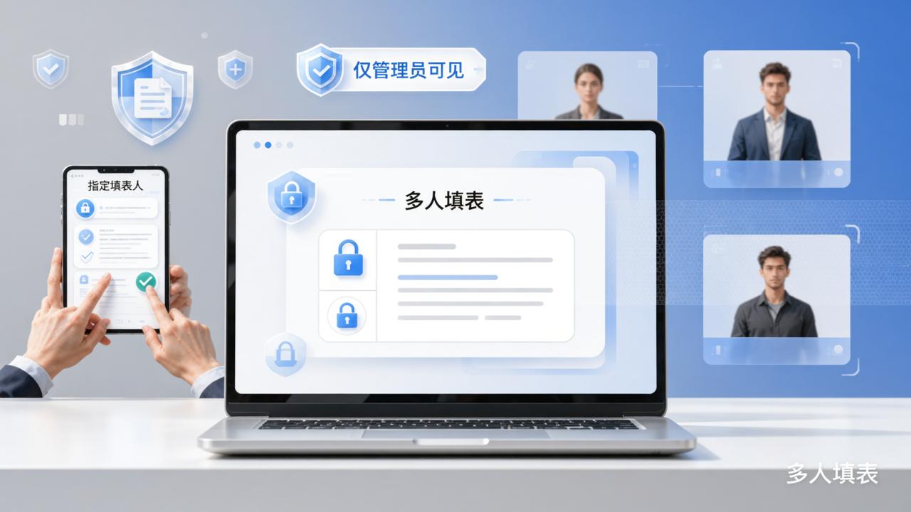 收集表只有发起人能看吗？「多人填表」指定填写人名单，保护数据隐私