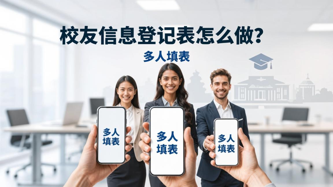 校友信息登记表怎么做？「多人填表」在线收集校友信息，扫码即填自动汇总