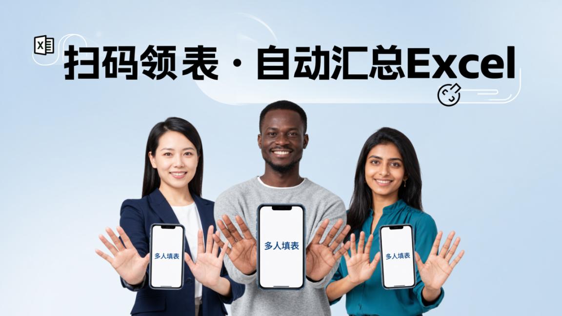 填表怎么领取登记？「多人填表」扫码领表填写，自动汇总Excel