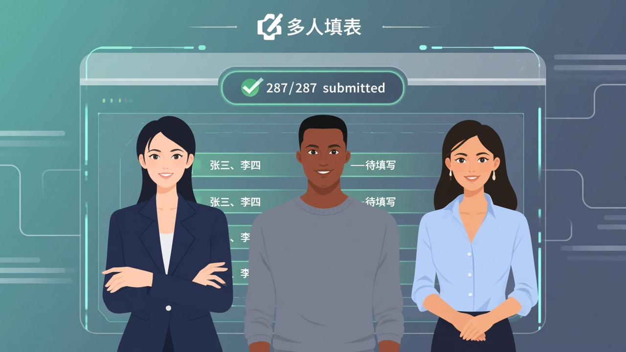 填表通知怎么写？「多人填表」一键催填通知，谁没填一目了然
