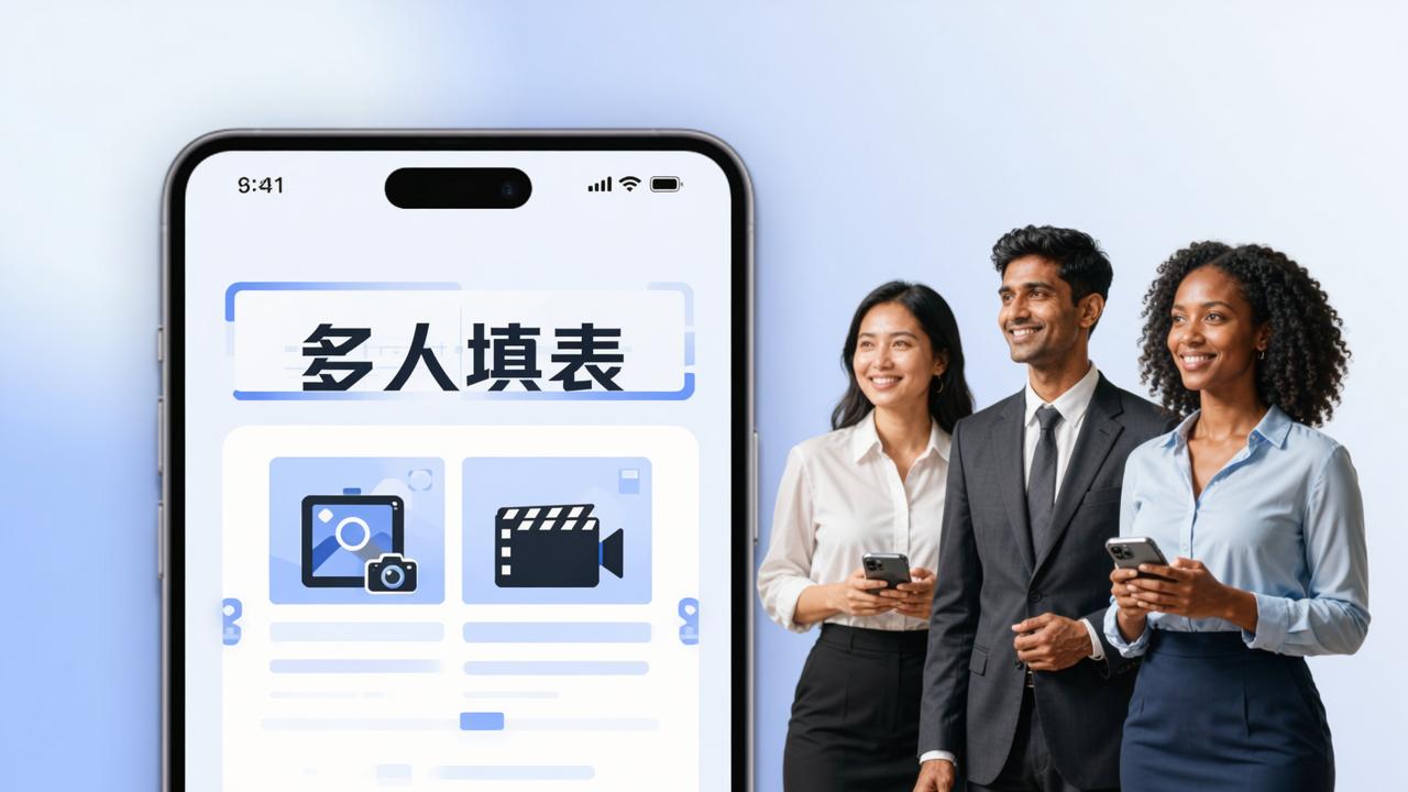 表格怎么收集照片和视频？「多人填表」支持上传多媒体，扫码即填