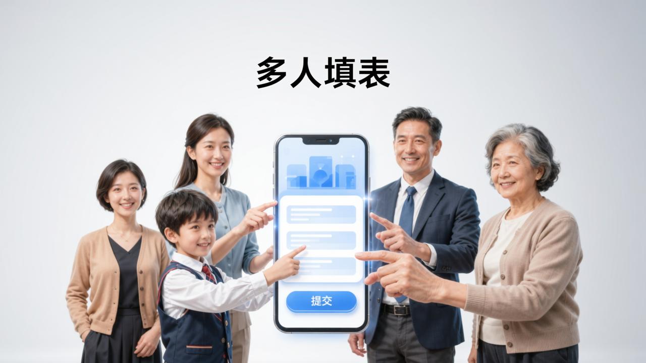 收集报名信息：多人填表，扫码填表无需注册