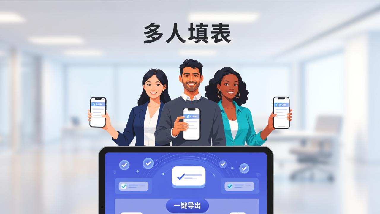 在线收集数据：多人填表，扫码填表防重复一键导出