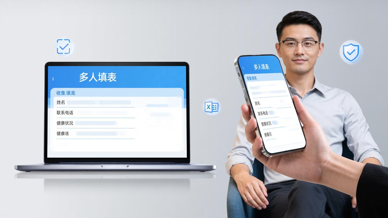 微信收集表怎么做：多人填表，扫码填表一键导出Excel互不查看