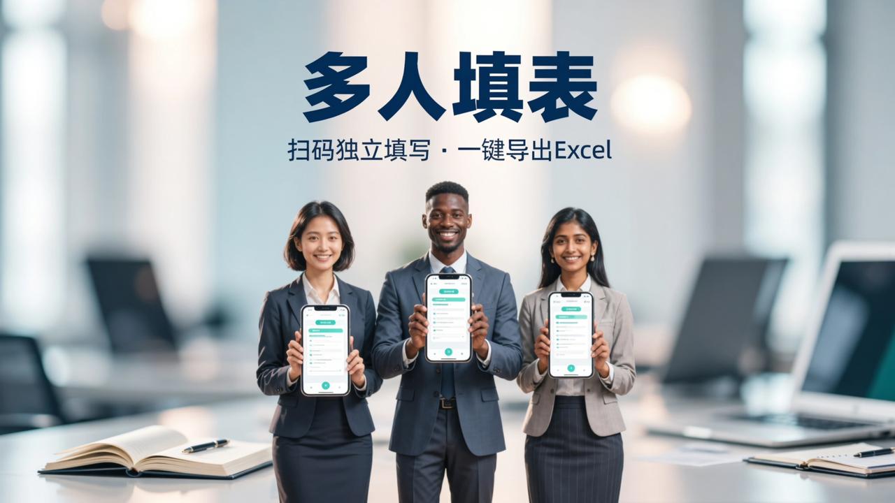 员工入职资料收上来总缺这缺那？多人填表，扫码独立填写，一键导出Excel一目了然