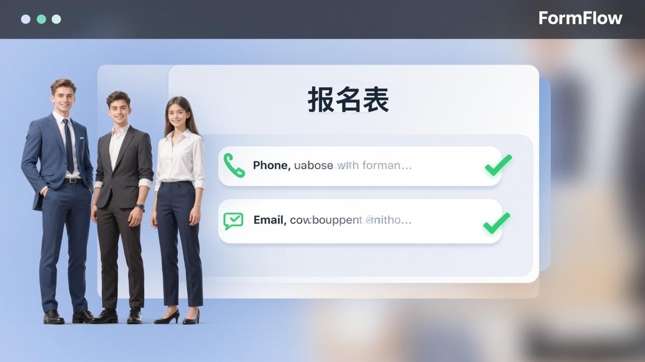 为什么别人收上来的报名表整整齐齐？多人填表，电话邮箱格式自动校验，收上来直接能用