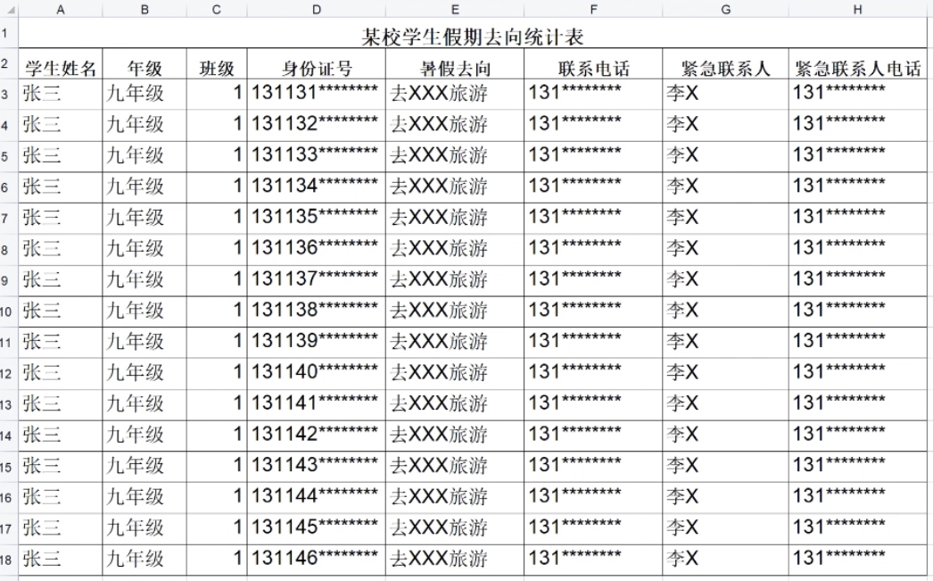 多人填表|学生暑假联系方式的快速收集插图21