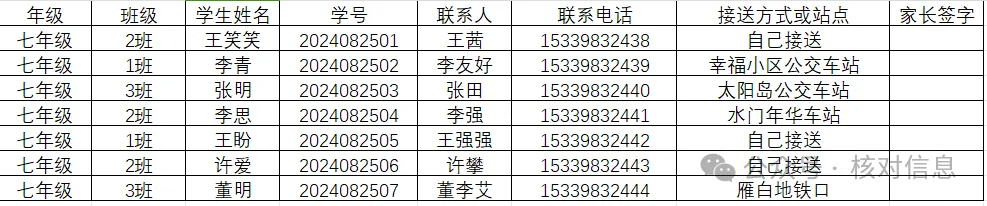 核对信息|1分钟完成学生校车乘车点的信息核对插图